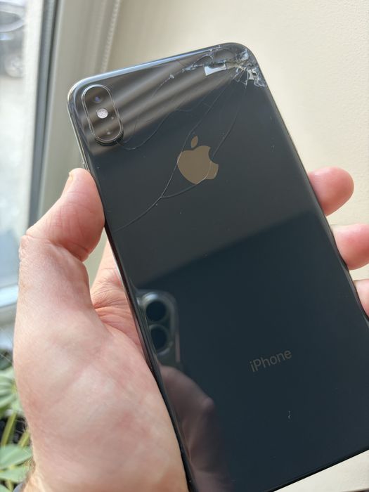 iPhone XS Max 64GB Face ID / R-SIM / тріснуте заднє скло