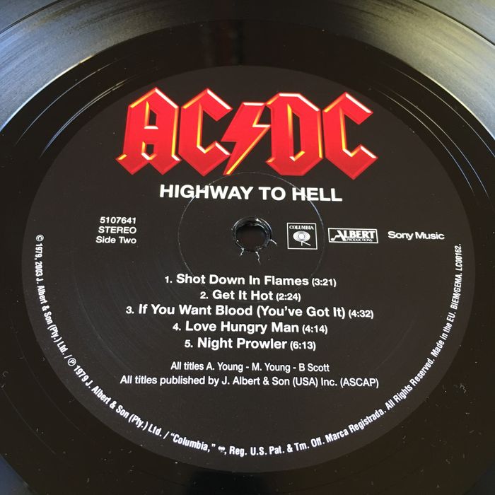 AC/DC Highway To Hell vinyl MINT NOWA