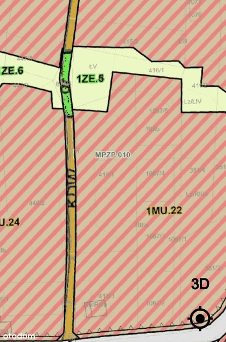 Działka budowlana inwestycyjna - Widok 2