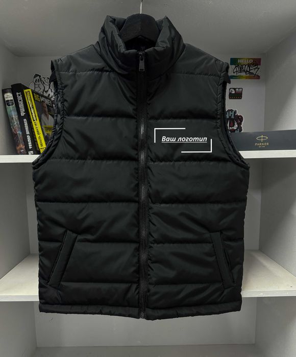 Безрукавка нанеси свій принт логотип жилетка з принтом ваш дизайн ОПТ