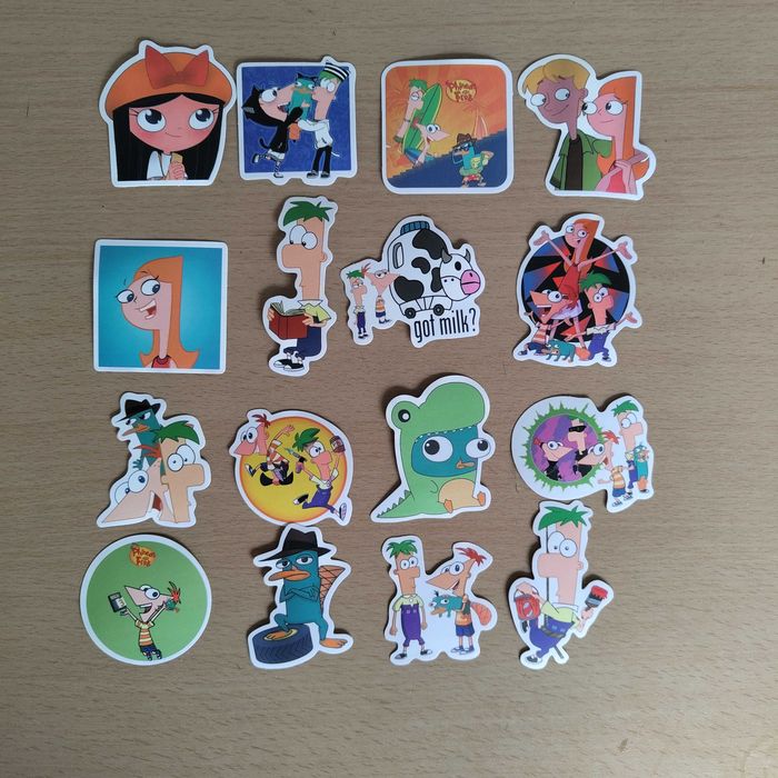 Pack 50 Autocolantes Stickers Phineas And Ferb