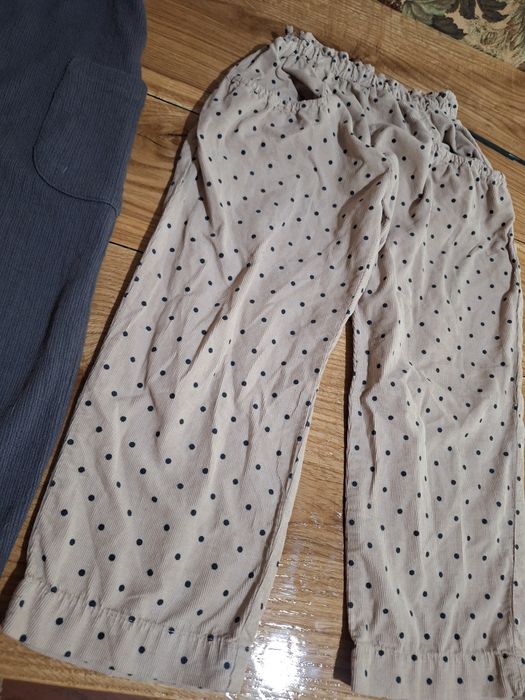 Лот штани брюки zara 5-6р палаццо на резинці прямі