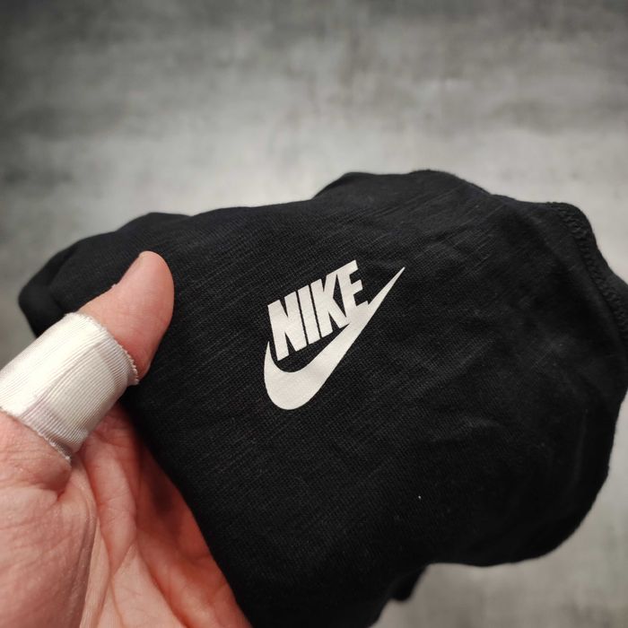 MĘSKIE Dresy Sportowe Joggery Czarne Nike Logo Sportswear Casual Stret