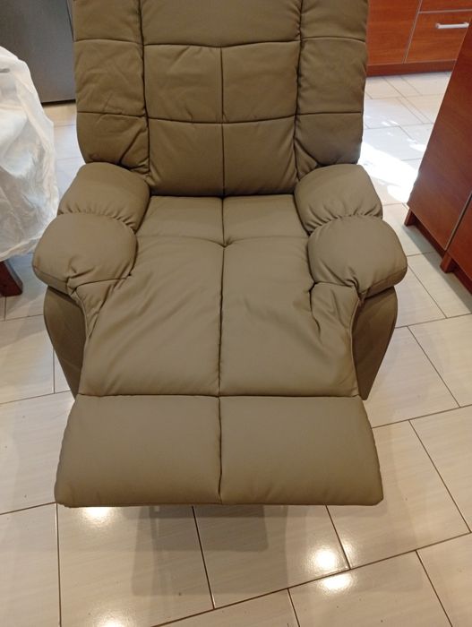 Fotel Do Masażu Telewizyjny Rozkładany  Imitacja skóry