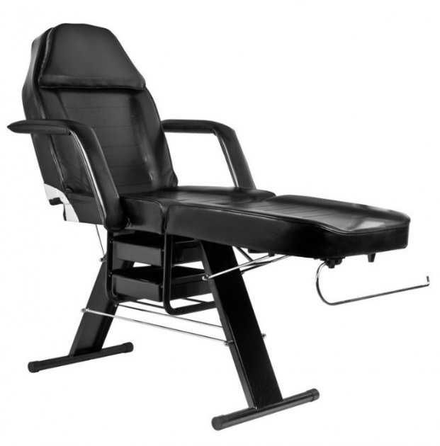 Кушетка косметологическая механическая A205 черная 74 см высота