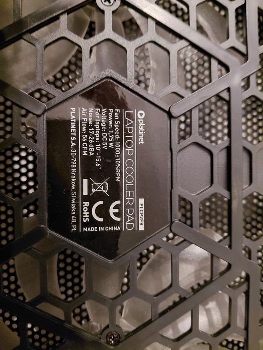 Laptop cooler Pad Platinet | podstawka chłodząca