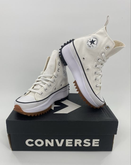 Converse Run Star Hike Hi White Black Gum 166799C
