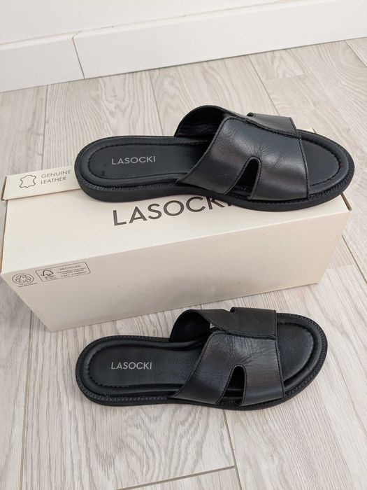 Klapki Lasocki rozm.38, skóra