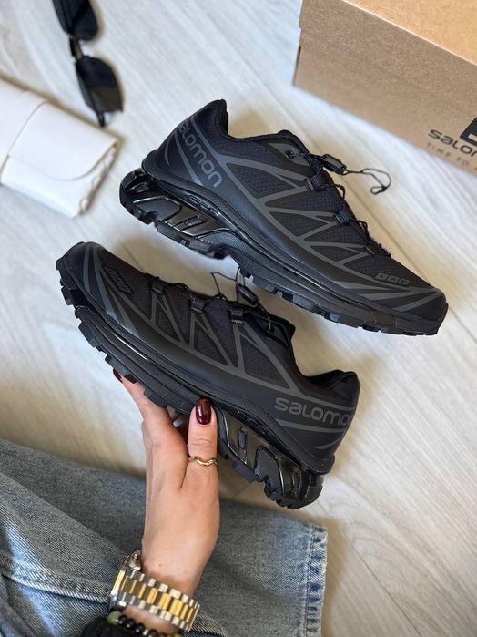Кросівки осінні Salomon XT-6 Gore-Tex Black premium | Кроссовки жіночі чоловічі