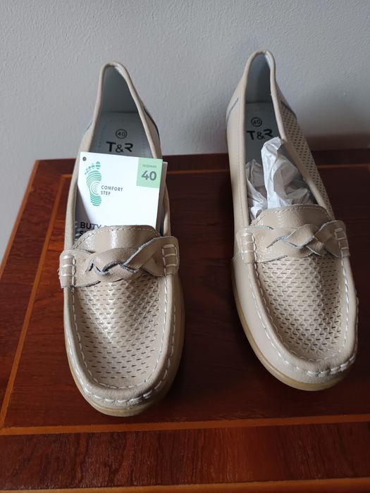 Buty skórzane damskie 40