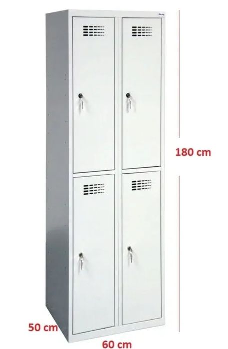Szafa metalowa socjalna do szatni bhp 4 drzwiowa