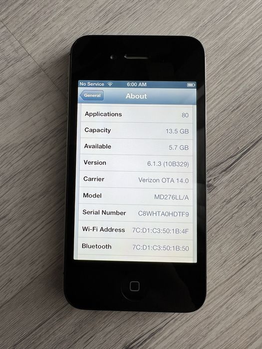 iPhone 4S 16 GB Black – iOS 6.1.3 – 80 kultowych gier – stan bardzo dobry