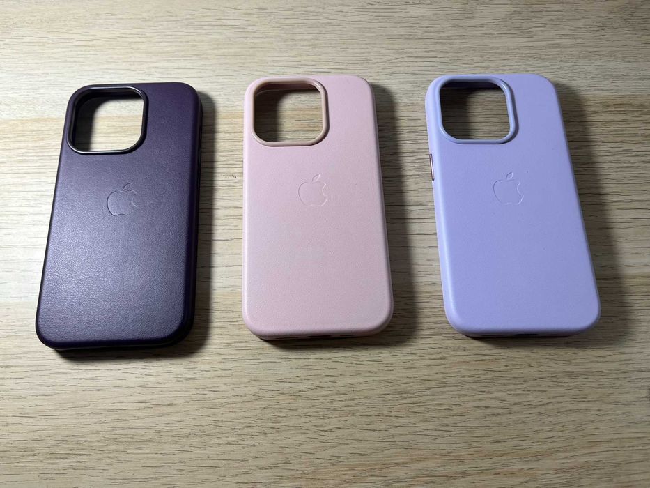 Capas para iPhone 15/Pro/Plus/Pro Max com MagSafe em pele sintética