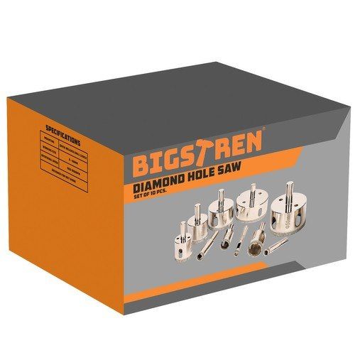 Otwornice diamentowe- zestaw 10szt. Bigstren 21641