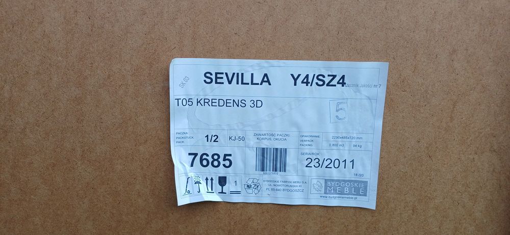 Komoda używana 220cm