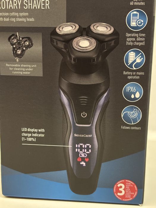 Maszynka do golenia rotacyjna new bezprzewodowa