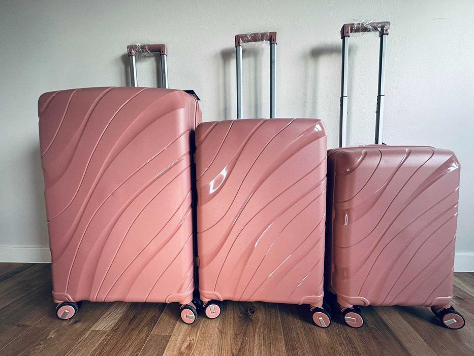 nowe walizki - walizka polipropylen - różne wymiary, mix kolor