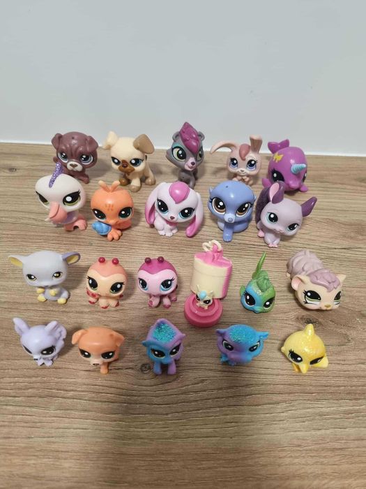 Pet Shop figurki oryginalne LPS - 21 sztuk+gadżety