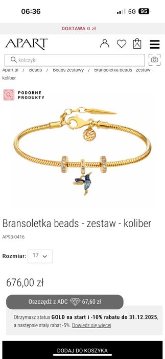 Bransoletka Apart Koliber