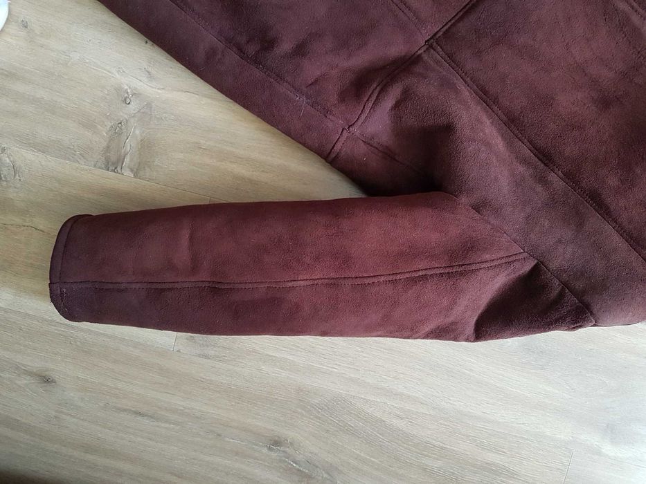 Naturalny kożuch jagnięcy baran rozmiar L/XL brązowy