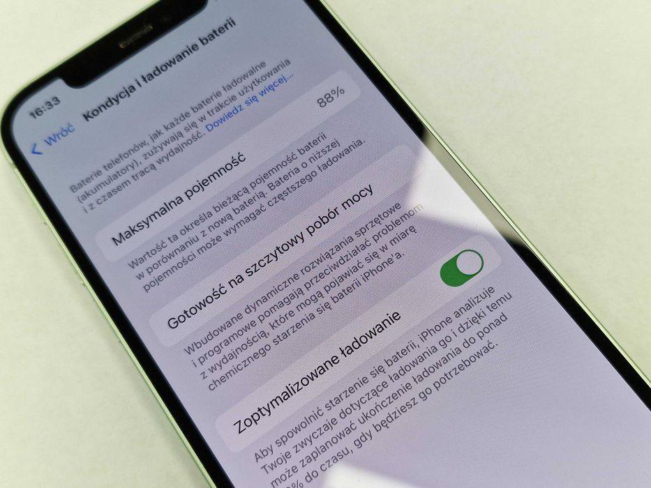 iPhone 12 64GB/ Green/ 88%/ Grade B+/ Gwarancja + ładowarka