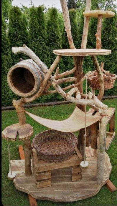 Ігровий комплекс - "Тарзанка"дереао,будинок,кігтеточка для котів