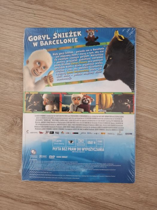 Płyta DVD bajka Goryl Śnieżek w Barcelonie