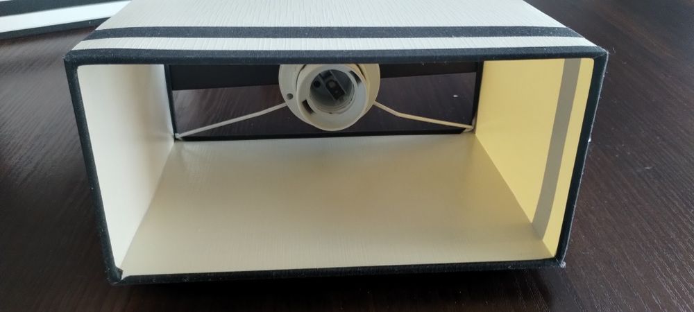 Lampy z abażurem kremowo brązowe