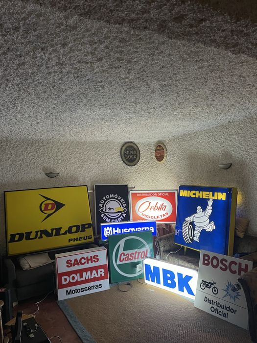 Reclame luminoso dunlop vintage