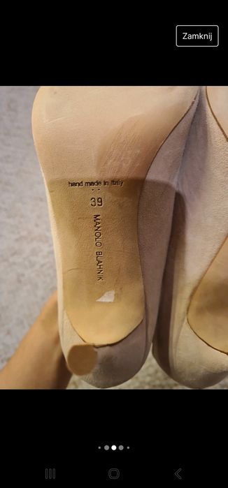 Manolo Blahnik  szpilki 39