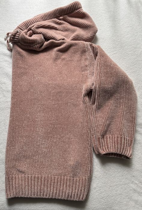 Bluza Primark S – krój oversize różowa welurowa z kapturem