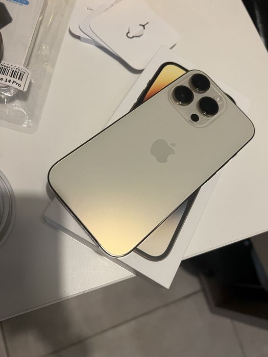 Iphone 14 pro 256gb gold. Idealny stan!