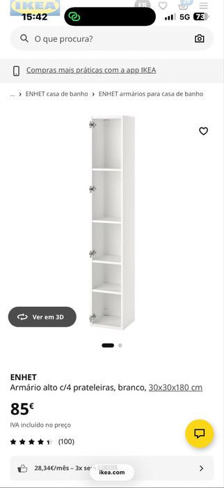 Movel alto 180x30