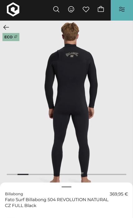 Fato Surf Billabong 504 Revolution Natural XL 4/3mm
