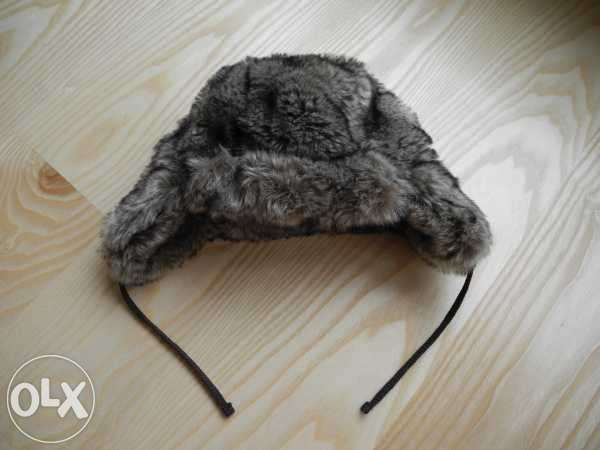 Ciepła czapka pilotka na zimę H&M 62 cm - uszatka