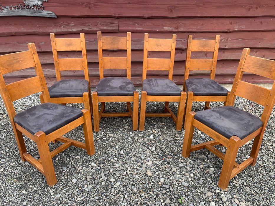 Krzesła dębowe solidne