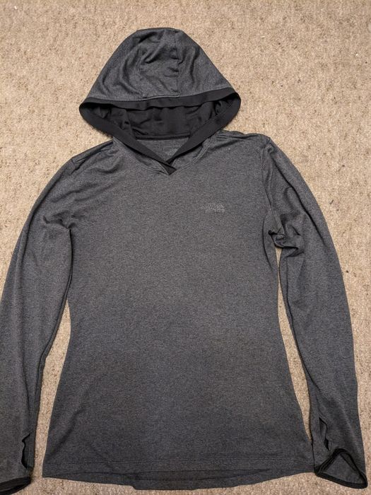 Тоненька худі the north face, сірого кольору, розмір xs