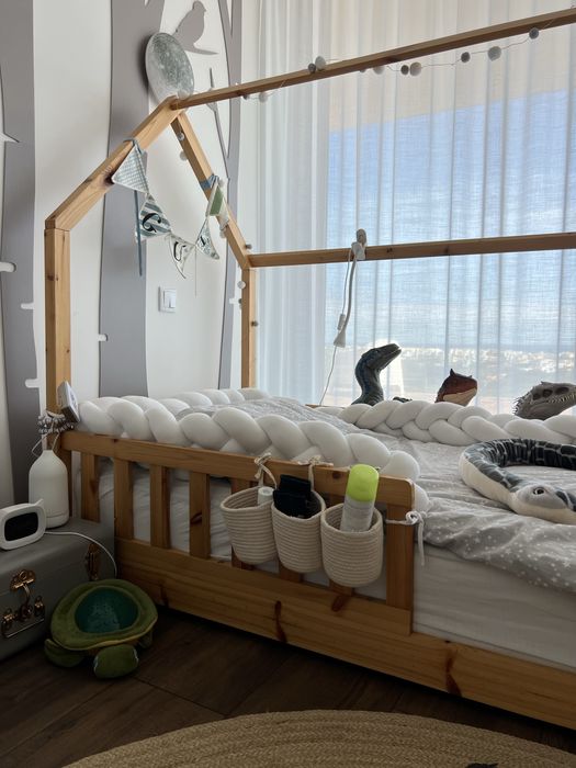Cama casinha de madeira maciça