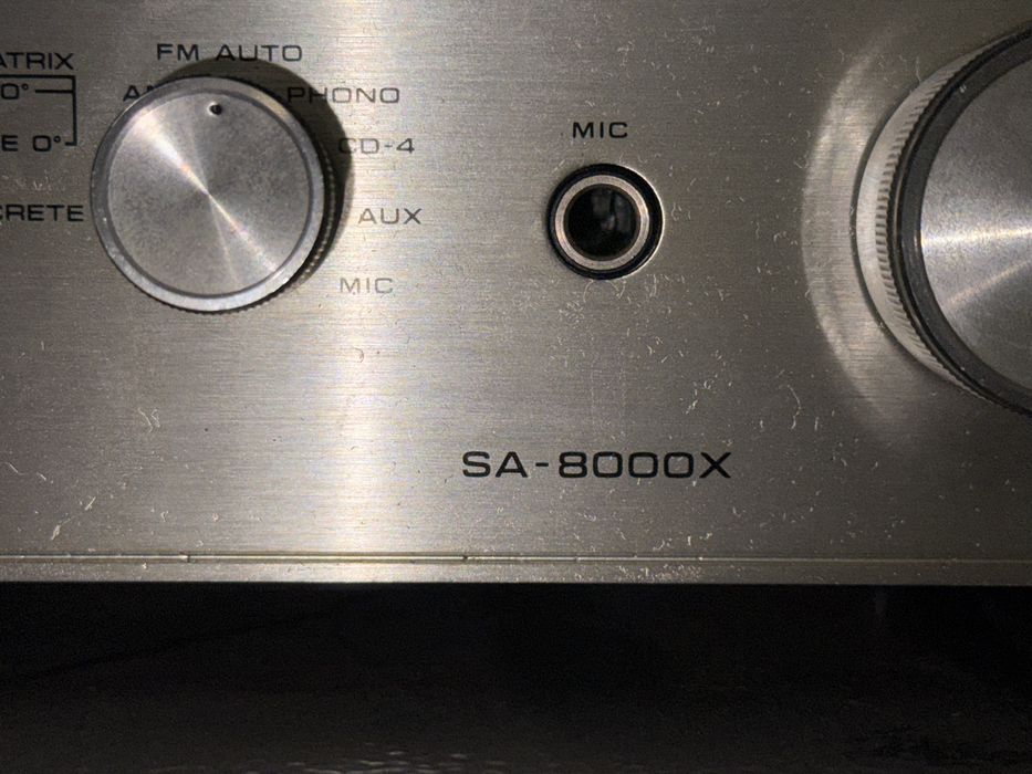Reciver amplificador SA-8000X e 8 track 858 quadrifonico Technics topo