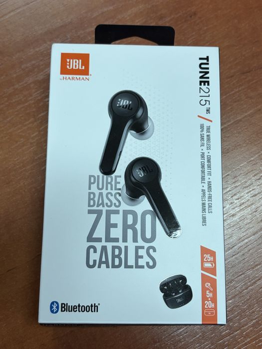 Słuchawki dokanałowe JBL TUNE 215 TWS Czarny