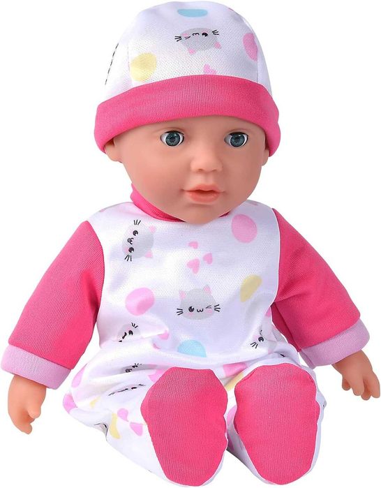 Lalka New Born Baby Simba Laura Słodki bobas śmieje się, gaworzy 30 cm