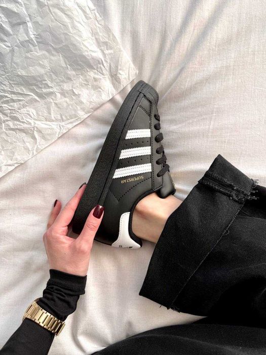 !!WOW!! Кросівки Adidas Superstar Black White | адидас суперстар