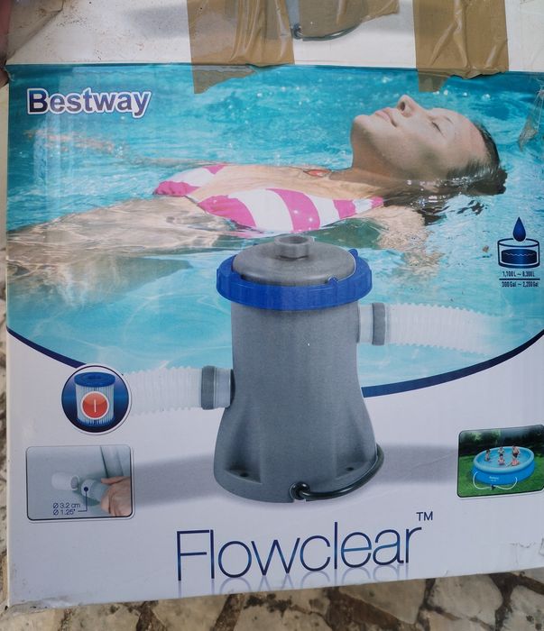 Bomba de Filtro Piscina Bestway Flowclear – Com Caixa e Acessórios