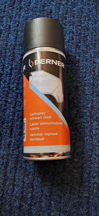 Автолак чорний матовий BERNER