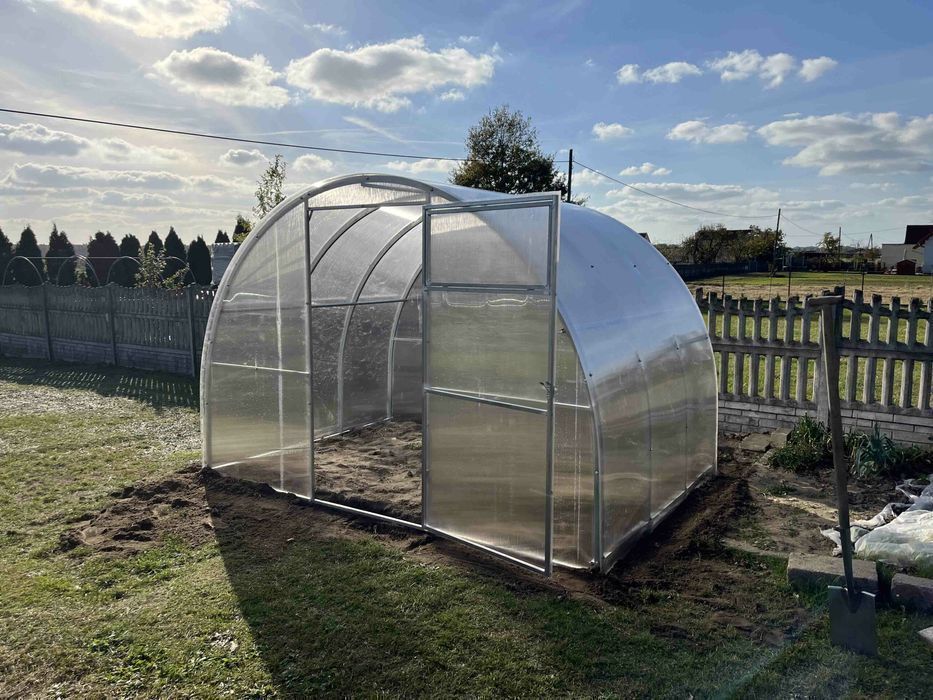 Szklarnia z poliwęglanu Tunel 3x2-12m profile 20x40 POLIWĘGLAN 3-6mm