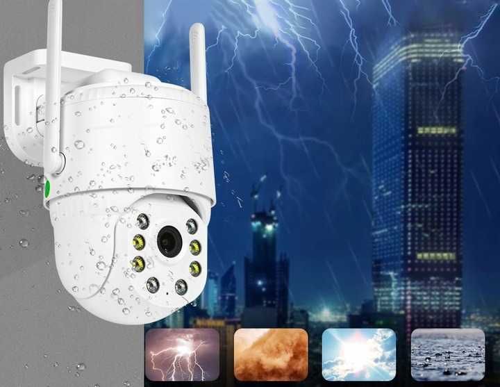 KAMERA Ip wifi zewnętrzna obrotowa 3MP smart ZOOM detekcja wodoodporna