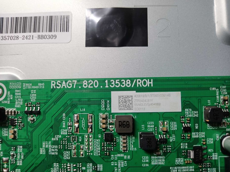 Smart TV Hisense 65A6N ,LCD partido, todas as peças impecáveis