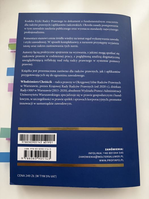 Komentarz Kodeks etyki radcy prawnego W. Chróscik