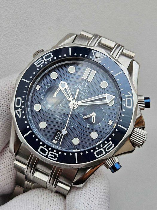 Швейцарські годинники Omega Seamaster Blue Chronograph 44 mm