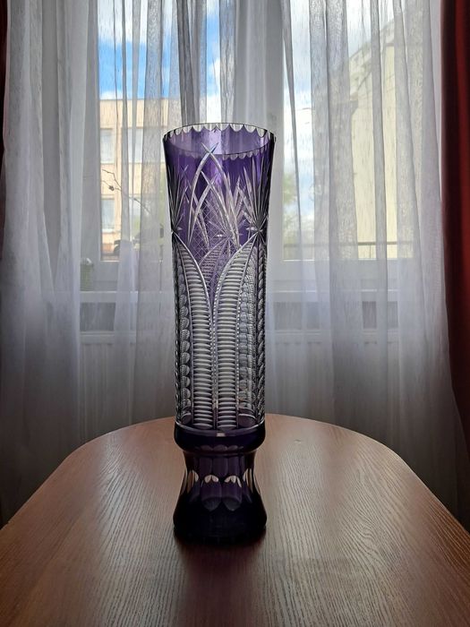 Wazon wysoki fioletowy 50cm